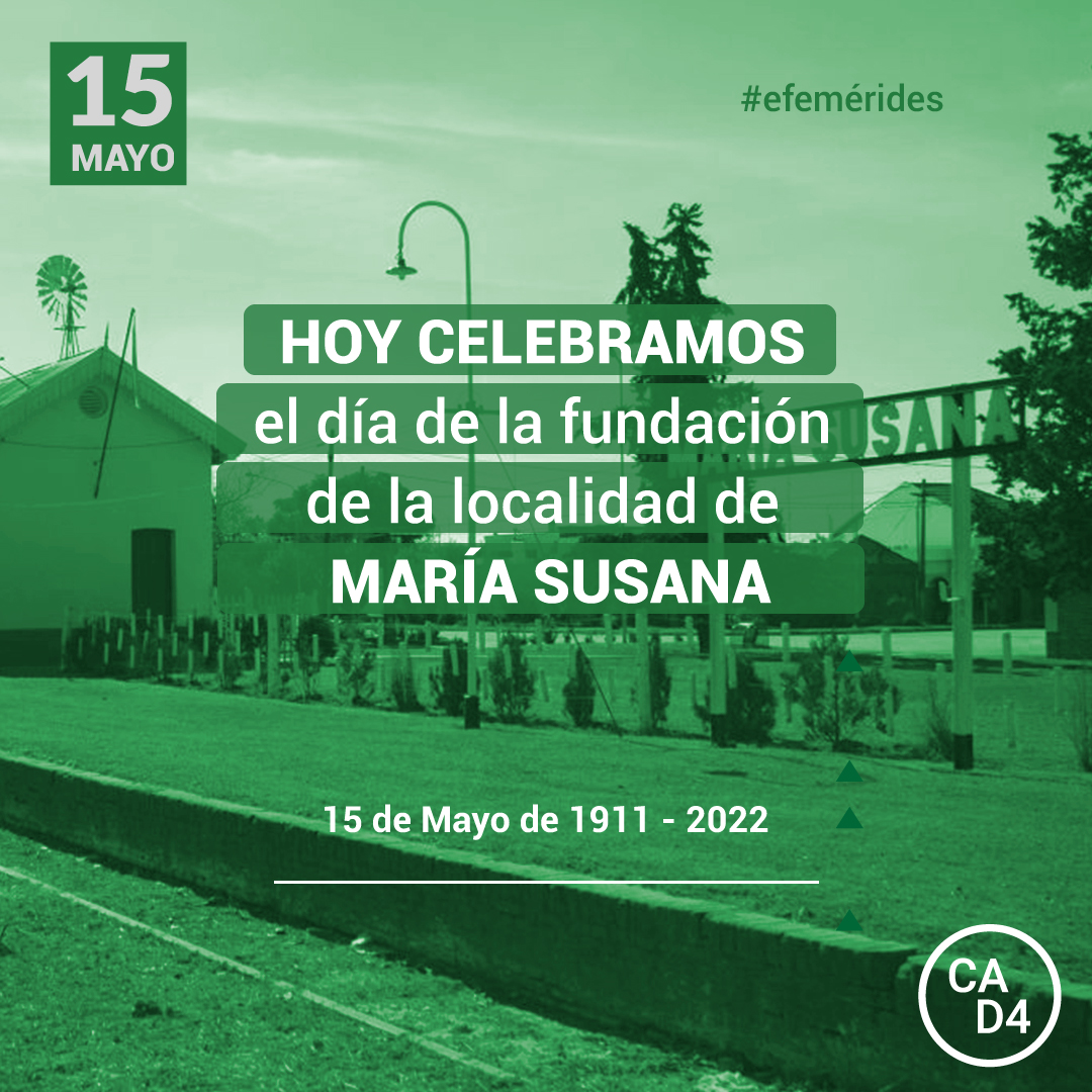 15 de Mayo – Fundación de María Susana