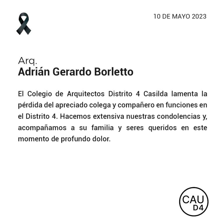Arq. Adrián Gerardo Borletto
